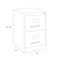 Hirsh 18" W 2 Drawer Vertical File Cabinet, Putty, Legal 14412 - alternate 2