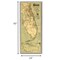 Homeroots 24" X 60" Map Of Jacksonville Florida Vintage Poster Wall Art 391985 - alternate 2