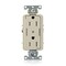 Leviton Dec Plus Dup 15A 125V TR 2Mrk-Ctrl Ivr TDR15-S2I - alternate 1