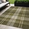Homeroots 5' X 8' Olive Green Gold And Brown Plaid Washable Indoor Outdoor Area Rug 596352 - alternate 1