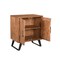 Homeroots 30" Brown Solid Wood Square Live Edge Nightstand 571534 - alternate 2