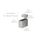 Dolle Cuadro 2.7 in. H X 0.9 in. W X 1.9 in. D Silver Metal Shelf Clips 16740 - alternate 2