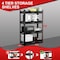 Shuntong Atlas 4-Tier 36 in.W x 14 in.D x 54 in.H Garage Shelving Heavy Duty Loads 6000LBS, Dark Grey ATLAS361454-4D1500 - alternate 2