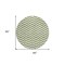 Homeroots 8' Green And Ivory Round Chevron Washable Indoor Outdoor Area Rug 595309 - alternate 2