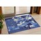 Homeroots 3' X 5' Navy Blue Ivory And Gray Abstract Washable Indoor Outdoor Area Rug 599586 - alternate 1