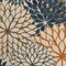 Homeroots 10' X 14' Blue Green And Orange Floral Indoor Outdoor Area Rug 548095 - alternate 2