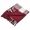 Homeroots 50" X 60" Red Woven Cotton Checkered Throw Blanket with Fringe 516567 - alternate 2