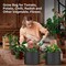 Yssoa Simple Deluxe Grow Bags 3 Gallon Planter Pots with Handles, Black, 5PK GLGROWBAG3X5BLKV2 - alternate 2