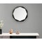 Homeroots 32" Octagon Black Wood Frame Wall Mirror 376441 - alternate 2