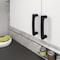 Richelieu 3 3/4-inch (96 mm) Center to Center Matte Black Contemporary Cabinet Pull BP734596900 - alternate 2