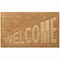 Gardenised Heavy Duty Coco Coir Doormat with Non Slip PVC Baking Embossed Design, Charming Welcome QI004879 - alternate 1