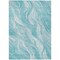 Homeroots 10' X 14' Teal Blue Aqua And Ivory Abstract Washable Indoor Outdoor Area Rug 583003 - alternate 2