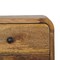 Homeroots 12" Brown Solid Wood Two Drawer Floating Nightstand 712837 - alternate 2
