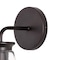 Jonathan Y Kondo 6.38" 1-Light Modern Farmhouse Iron LED Vanity, Oil Rubbed Bronze/Clear JYL9906A - alternate 2
