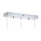 Jonathan Y Alain 19.5" 3-Light Adjustable Cascading Metal Integrated Linear LED Pendant, Chrome JYL7037A - alternate 2