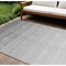 Homeroots 8' X 10' Gray And Light Gray Ombre Washable Indoor Outdoor Area Rug 595814 - alternate 1