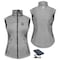 Actionheat 5V Battery Heated Softshell Vest, Women's, Sharkskin Grey, M 810058852328 - alternate 2