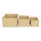 Homeroots Set of Three Natural Rope And Metal Box, 3PK 571504 - alternate 2