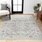 Jonathan Y Shaii Global Medallion Low-Pile Machine-Washable Light Gray/Brown 8 ft. x 10 ft. Area Rug WSH319B-8 - alternate 2