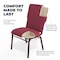 Flash Furniture Advantage Burgundy Pattern Discount Church Chair, 21" Wide EPCHT-100 - alternate 2