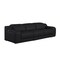 Homeroots 103" Black Italian Leather Reclining USB Sofa 632884 - alternate 2