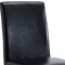 Homeroots Set of Four Black and Silver Faux Leather and Metal Dining Side Chairs, 4PK 719651 - alternate 2
