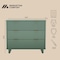 Manhattan Comfort Elara 38 in Solid Wood Dresser in Sage Green (3-Drawer) DR1782-3 - alternate 1