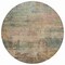 Homeroots 8' Sage And Beige Round Abstract Washable Indoor Outdoor Area Rug 616252 - alternate 2