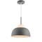 Jonathan Y Simon 12" Adjustable Metal/Glass LED Pendant, Gray JYL9064A - alternate 2