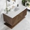 James Martin Vanities Marcello 48 in. Single Vanity, Chestnut w/ 3 CM Ethereal Noctis Silestone Top D200-V48-CSN-FENC - alternate 2