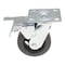 Vestil Rubber Swivel With Total Brake Caster 5 In. Diameter x 2 In. Width 440 lb Dark Black CST-VE-5X2MR-SWTB - alternate 2