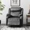 Homeroots 35" Granite Gray Fabric Manual Recliner 563933 - alternate 1