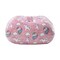 Homeroots 32" Pink and White Microfiber Round Unicorn Pouf Cover 546261 - alternate 2