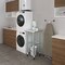 Amgood 20in D x 20in L Stainless Steel Open Base Table, 3in Casters AMG WT-2020-RCB-WHEELS-Z - alternate 2