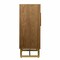Homeroots Retro Gold Natural and Faux Marble Wine Cabinet 401689 - alternate 2
