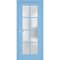 Sartodoors Interior Solid French Door Frosted Glass 24x80 Solid Core Modern Interior VEREGIO7412ID-AQU-24 - alternate 1