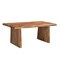 Homeroots 74" Brown Wood Double Pedestal Base Live Edge Dining Table 565236 - alternate 2