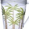 Homeroots 2.5 Quart Clear and Green Palm Tree Acrylic Pitcher 523322 - alternate 2