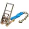 Mytee Products 2PK 3inx30ft Ratchet Strap w/Chain Anchor 5000 Lbs WLL for Flatbed Trailer - Blue, 2PK RS330C-Bx2 - alternate 2