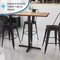 Flash Furniture Beverly 23.5'' x 29.5'' Restaurant Table X-Base with 3'' Dia. Bar Height Column XU-T2230-BAR-GG - alternate 2