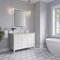 James Martin Vanities Brittany 48" Single Vanity in Bright White, w/ 3 CM Tajnar Eclos Top 655-V48-BW-3TJR - alternate 2