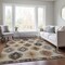 Homeroots 8' X 10' Beige Copper And Gray Southwestern Washable Indoor Outdoor Area Rug 615113 - alternate 2