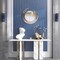 Apollo Tile Mirari 12x12 in. Blue, Gray Glossy Glass Herringbone Mosaic Wall Tile (4.59 sq ft/case) 5PK APLMNC8812MAA - alternate 2