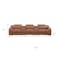 Homeroots 129" Chestnut Italian Leather Reclining USB Sofa 632889 - alternate 2