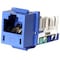 Hubbell Premise Wiring Jack, Blue, Cat6, Rj45 HXJ6B - alternate 1