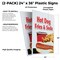Signmission Hot Dog Fries & Soda, Plastic Signs Only 24 Inch x 36 Inch, Corrugated Plastic, 2PK CSB-2436-2PACK-Hot Dog Fries & Soda - alternate 2