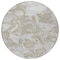 Homeroots 8' Taupe And Brown Round Abstract Washable Indoor Outdoor Area Rug 609584 - alternate 2