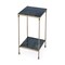 Homeroots 24" Green and Gold Marble and Iron Square End Table With Shelf 634882 - alternate 1