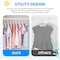 Simple Deluxe Kids Plastic Hangers, Non-Slip 11.5 Inch Baby Hangers, White, 60PK HKHANGPLASTCKID60WHT - alternate 2