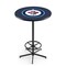 Holland Bar Stool Co 42" Black Winnipeg Jets Pub Table L216B4236WinJet - alternate 1